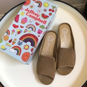 Jeffrey Campbell Gold Fling-2 Size 7.5 Never Worn